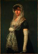 Francisco de Goya Joven dama con mantilla y basquina Sweden oil painting artist
